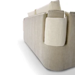 Divano Foy a Due Posti Beige di Baldessari & Baldessari