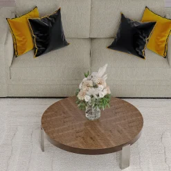 Divano Grigio con Cuscini in Velluto della Collezione Studio Privè