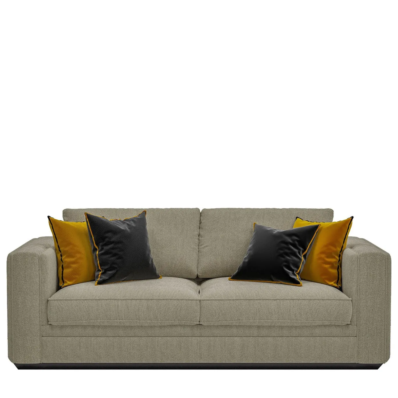 Divano Grigio con Cuscini in Velluto della Collezione Studio Privè