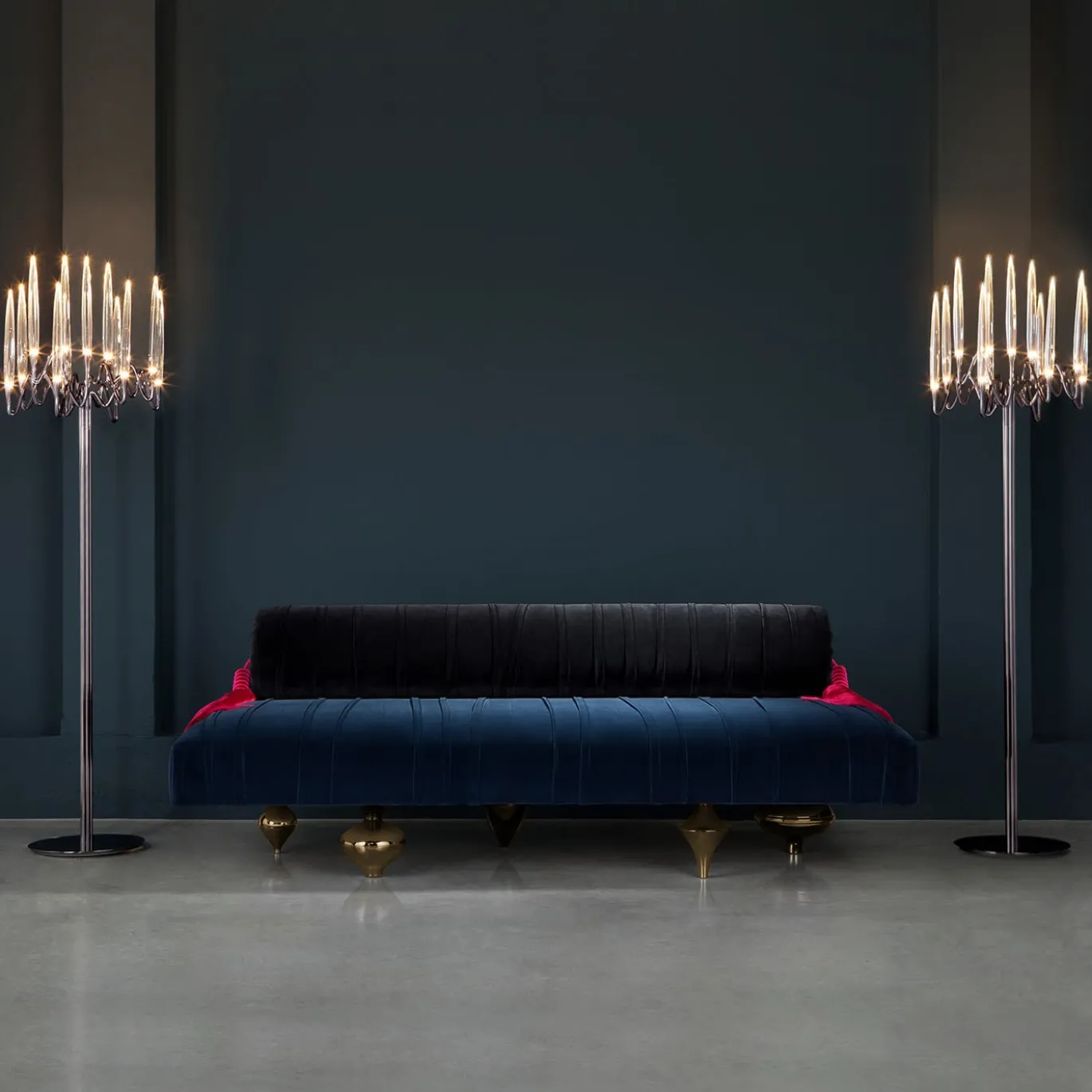 Divano Il Pezzo 1 Daybed - Blu e Nero