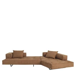 Divano in pelle nubuk rustica M1 Pentagon