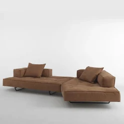 Divano in pelle nubuk rustica M1 Pentagon