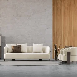 Divano in tessuto Diamante Glamour Beige disegnato da Marco Piva