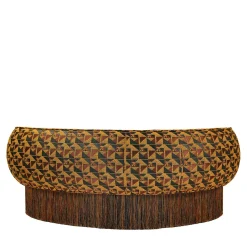 Divano in tessuto jacquard multicolore Pirouette Beans
