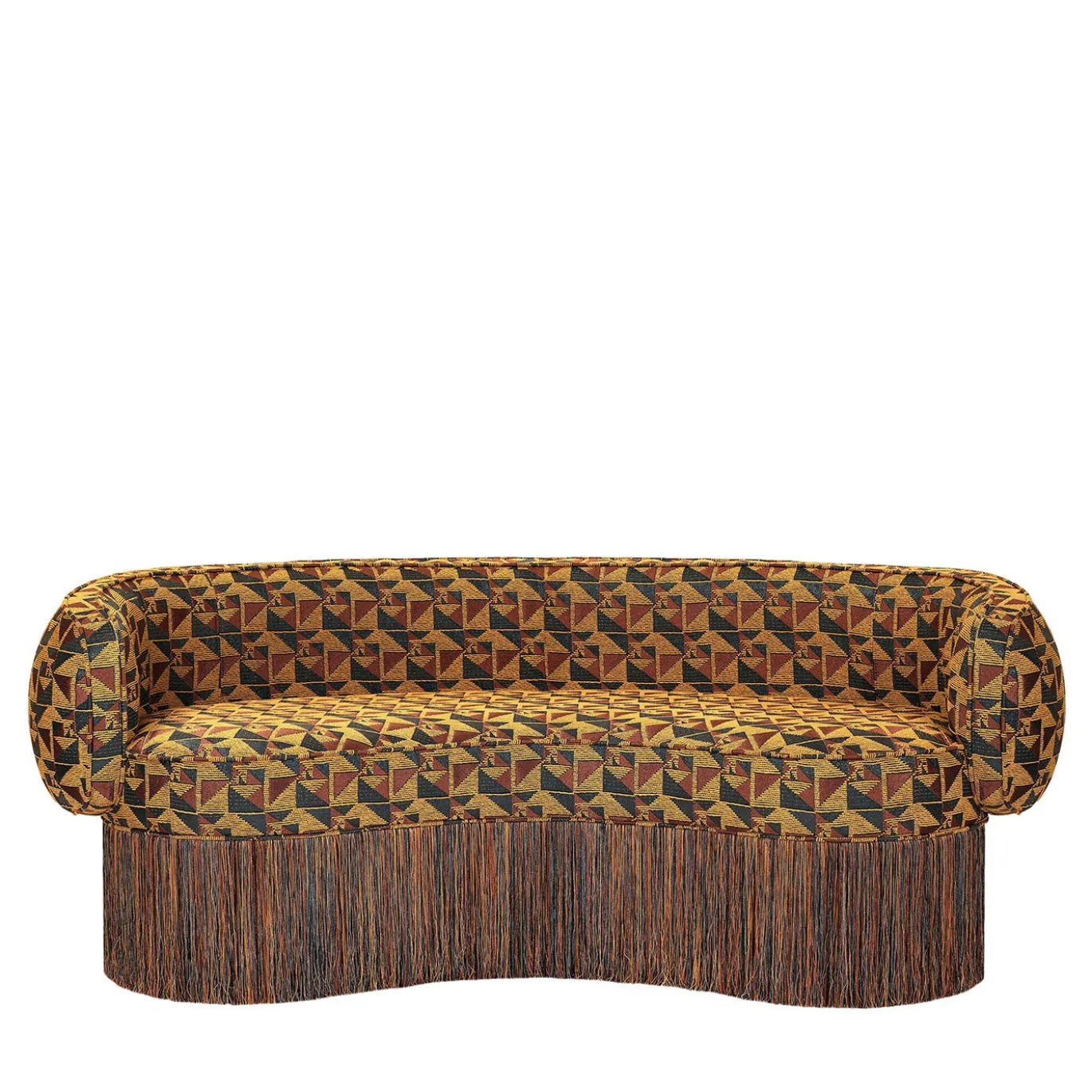 Divano in tessuto jacquard multicolore Pirouette Beans