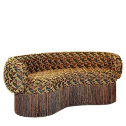 Divano in tessuto jacquard multicolore Pirouette Beans