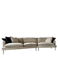 Divano Island Modular bianco e nero