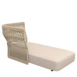 Divano Lounge con schienale destro in corda Beige