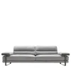 Divano Mirage a 4 posti in Nabuk grigio