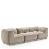 Divano Modulabile Beige 3 Posti Leisure di Lorenza Bozzoli