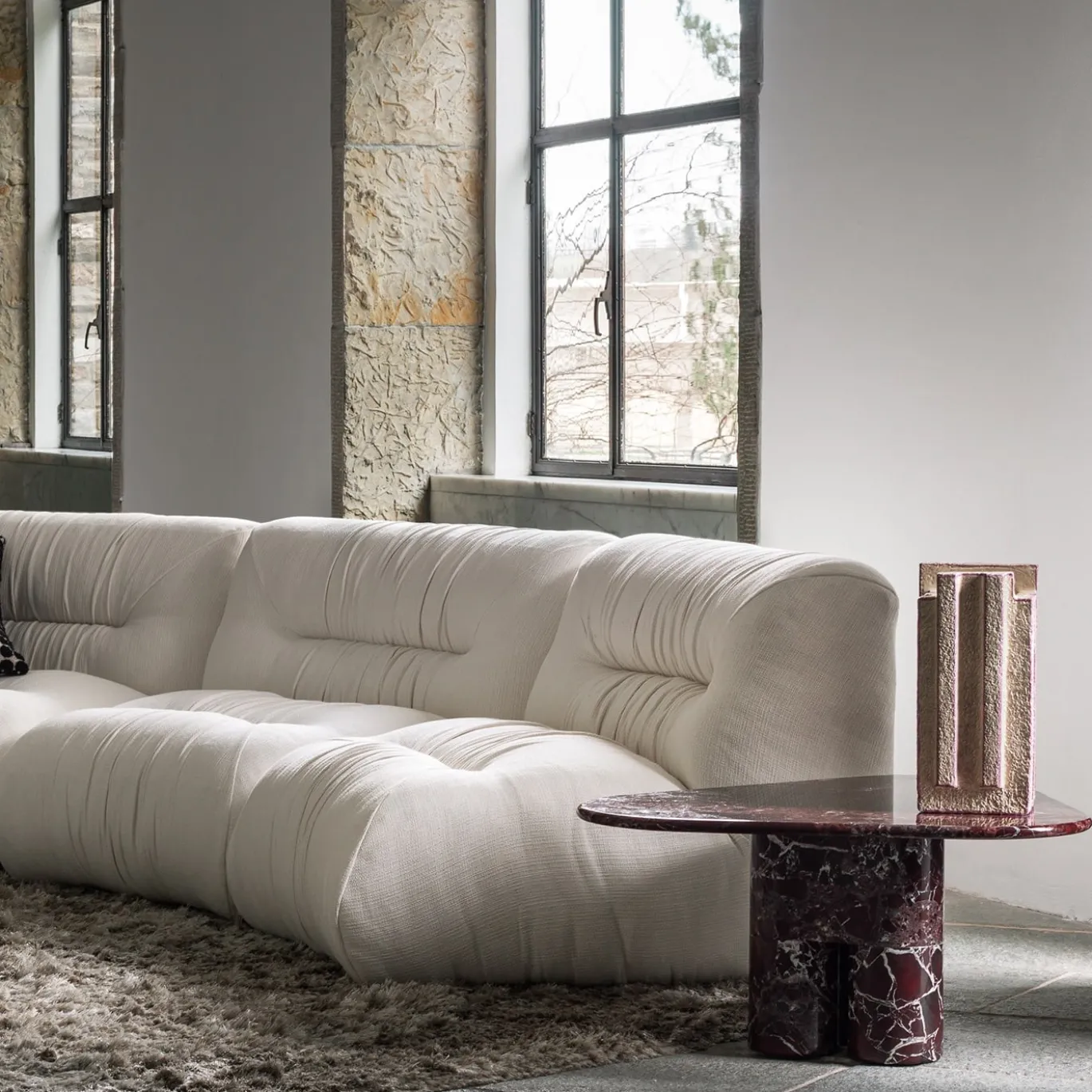 Divano Modulabile Bianco Mambo di Lorenza Bozzoli