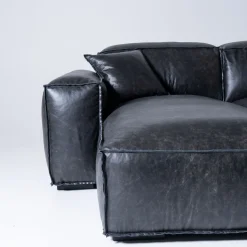 Divano Modulabile Placido in Pelle Antracite