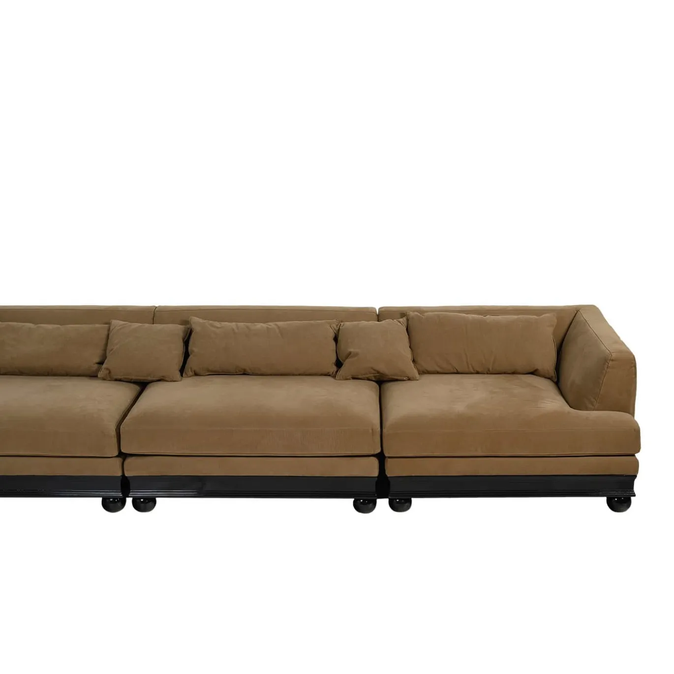 Divano modulare ad angolo Paris Extra Brown