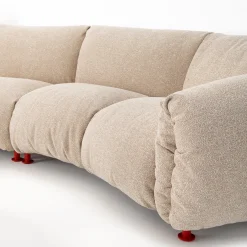 Divano Modulare Curvo ZA:ZA Max Bianco di Zaven