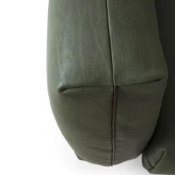 Divano modulare SHIFU in pelle verde
