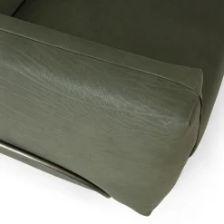 Divano modulare SHIFU in pelle verde