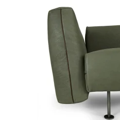 Divano modulare SHIFU in pelle verde