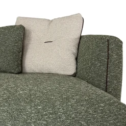 Divano modulare SHIFU in pelle verde