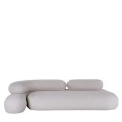 Divano Nefelibata bianco in jacquard bielastico