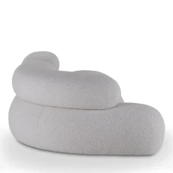 Divano Nefelibata bianco in jacquard bielastico
