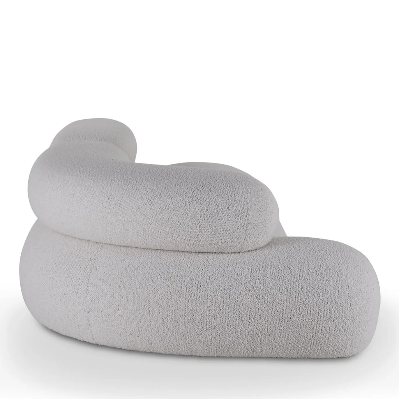 Divano Nefelibata bianco in jacquard bielastico
