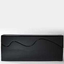 Divano nero Superonda di Archizoom