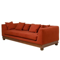 Divano Paris 3 posti rosso