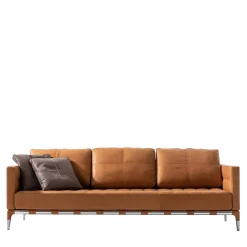 Divano Priv� in Pelle Marrone di Philippe Starck