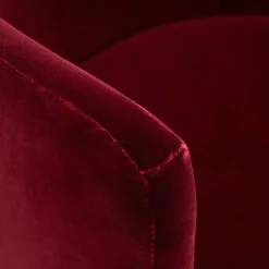 Divano Riviera in velluto rosso