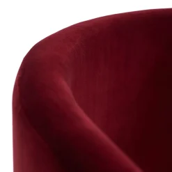 Divano Riviera in velluto rosso