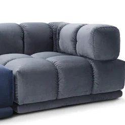 Divano Sacai a 3 moduli grigio e blu