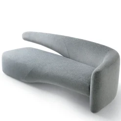 Divano scultoreo SEIDON grigio a due posti