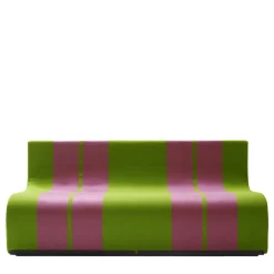 Divano Sofo verde e rosa