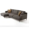 Divano Space con chaise longue grigio scuro