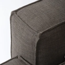 Divano Space con chaise longue grigio scuro