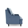 Divano St147 blu con braccioli curvi