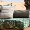Divano tessile verde Majlis Composizione 216L + 216R