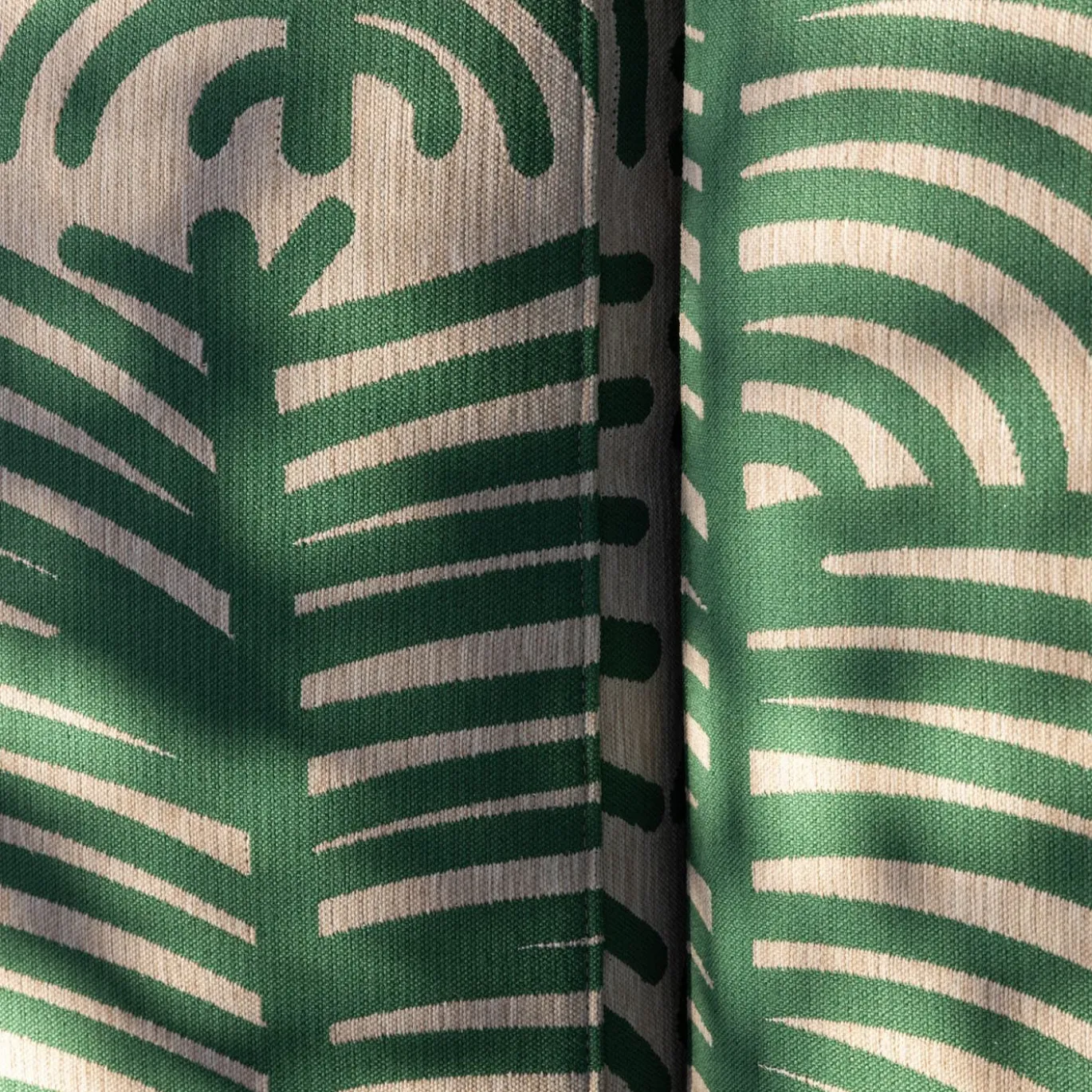 Divano tessile verde Majlis Composizione 216L + 216R