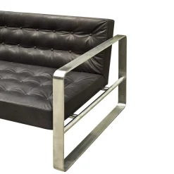 Divano T33 nero di Franco ALbini