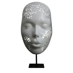Donna MASCHERATI Scultura Bianca