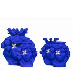 Donna Rosalia Vaso Oltremare blu