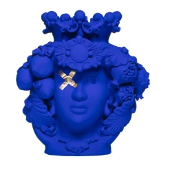 Donna Rosalia Vaso Oltremare blu