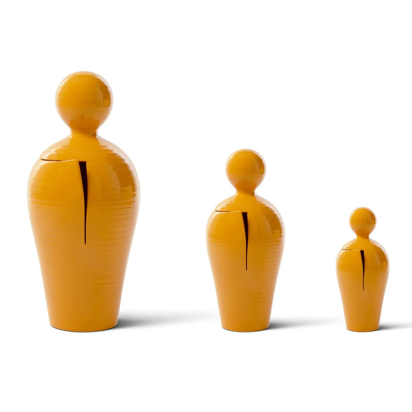 DO Scultura Decorativa in Ceramica Senape (H 40 cm | 15.7")