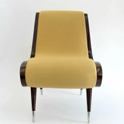 Eclipse Lounge Chair in tessuto oro