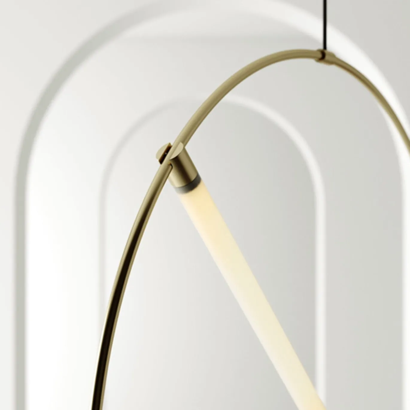 Ed046 Lampada a sospensione circolare