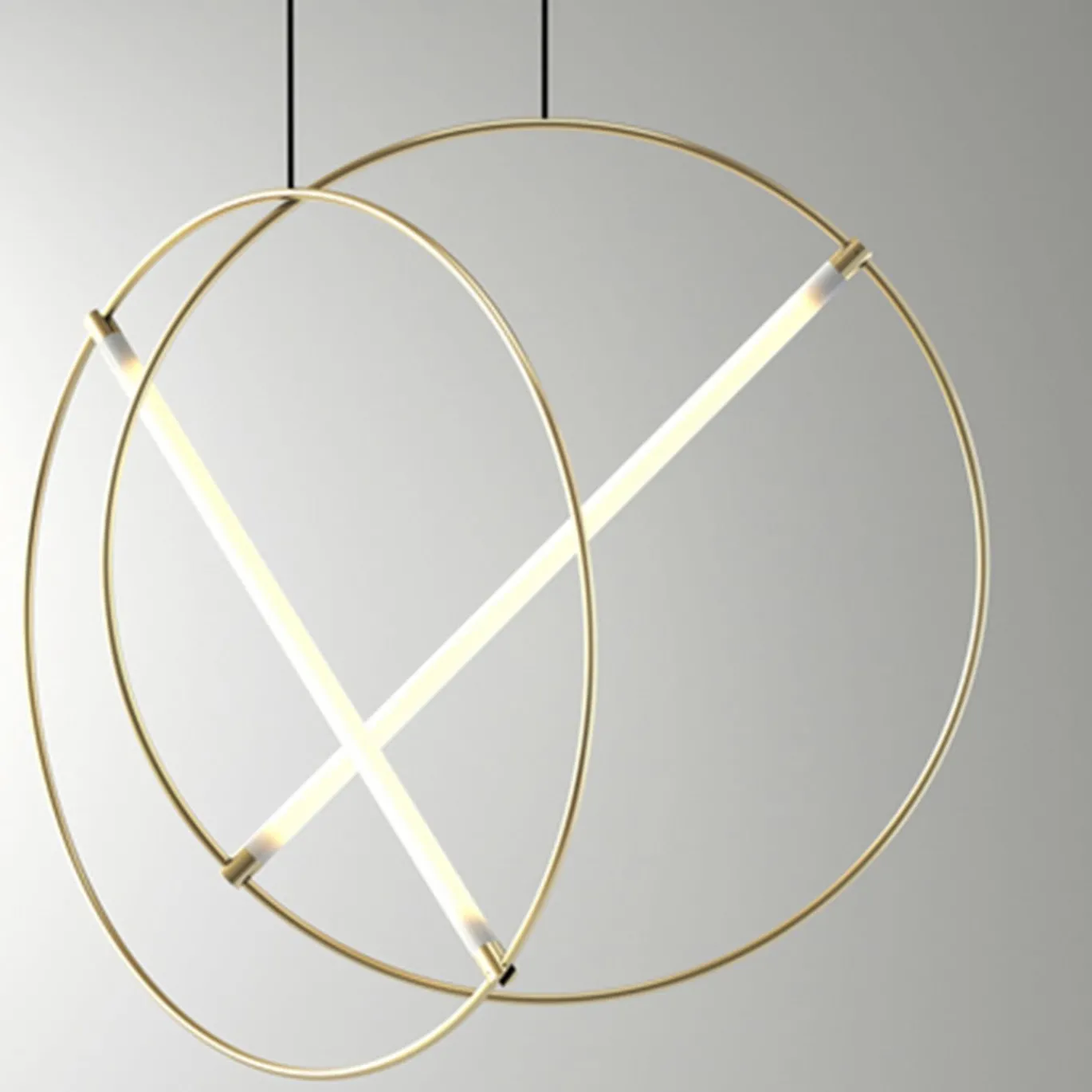 Ed046 Lampada a sospensione circolare