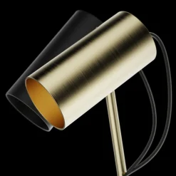 Ed027 Lampada da terra in ottone