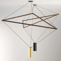 Ed037 Lampadario nero