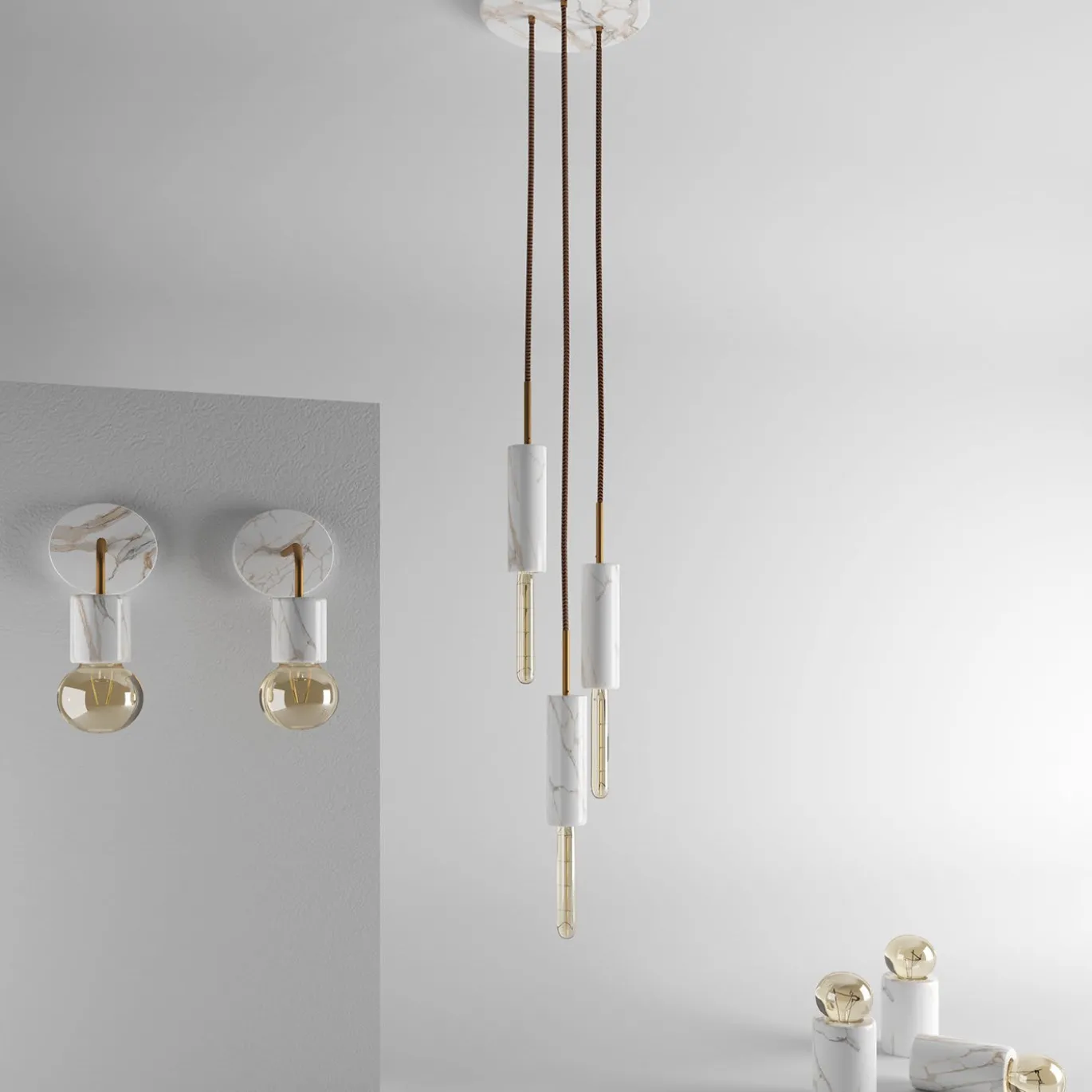 Elegante scendiletto Statuario