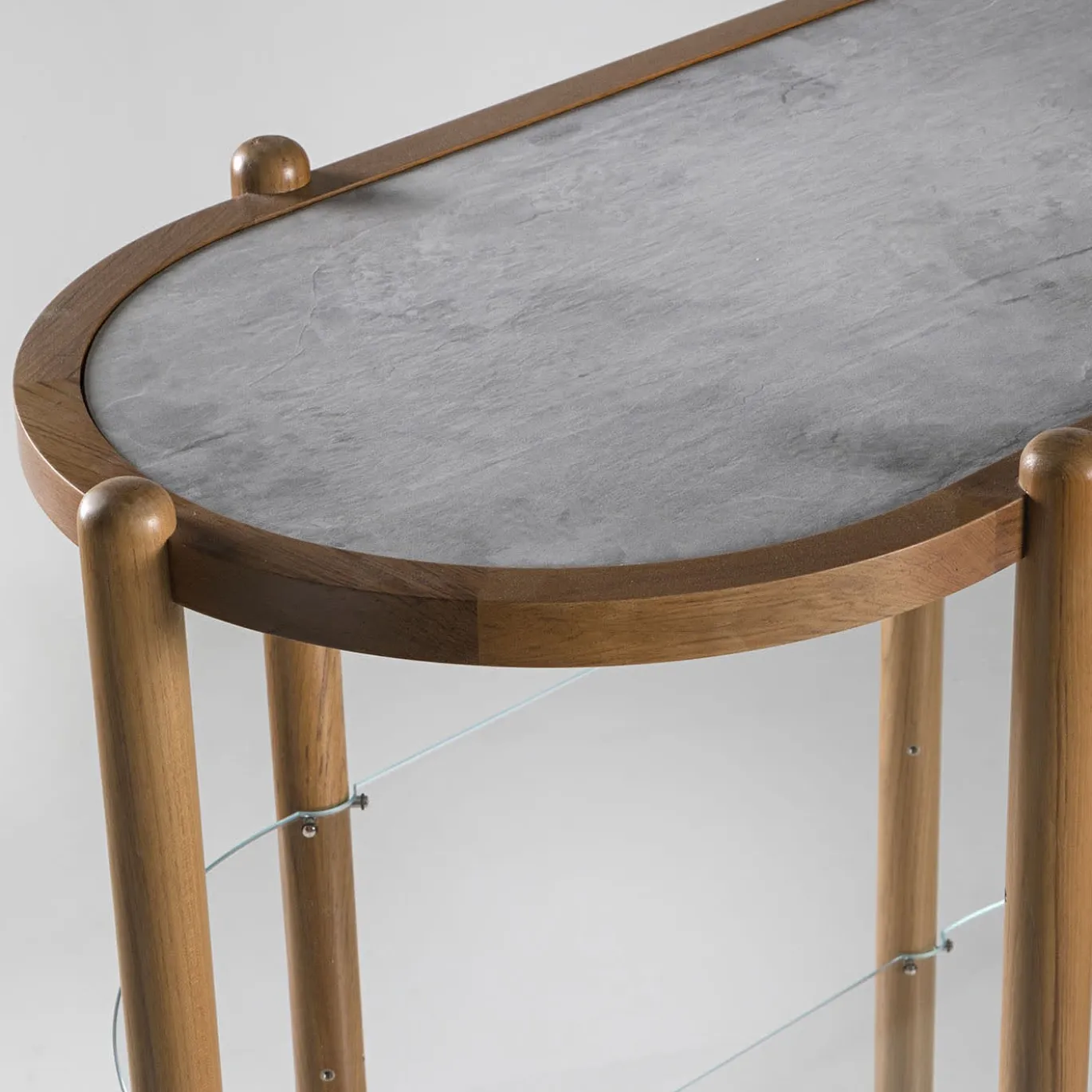 Etagère Cipolla a 6 ripiani in iroko scuro